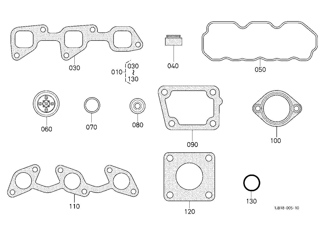 Upper Gasket Kit [D1503-M-E3-Lb1/D1803-M-E3-Lb1/D1