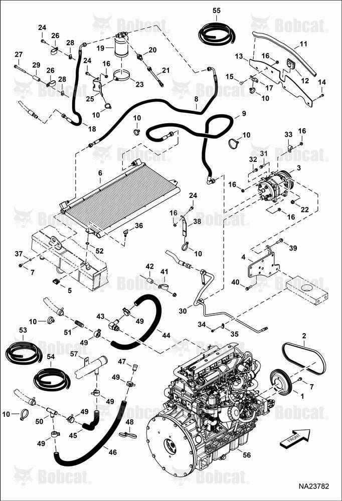 Engine & Attaching Parts (Heat & A/C Components)
