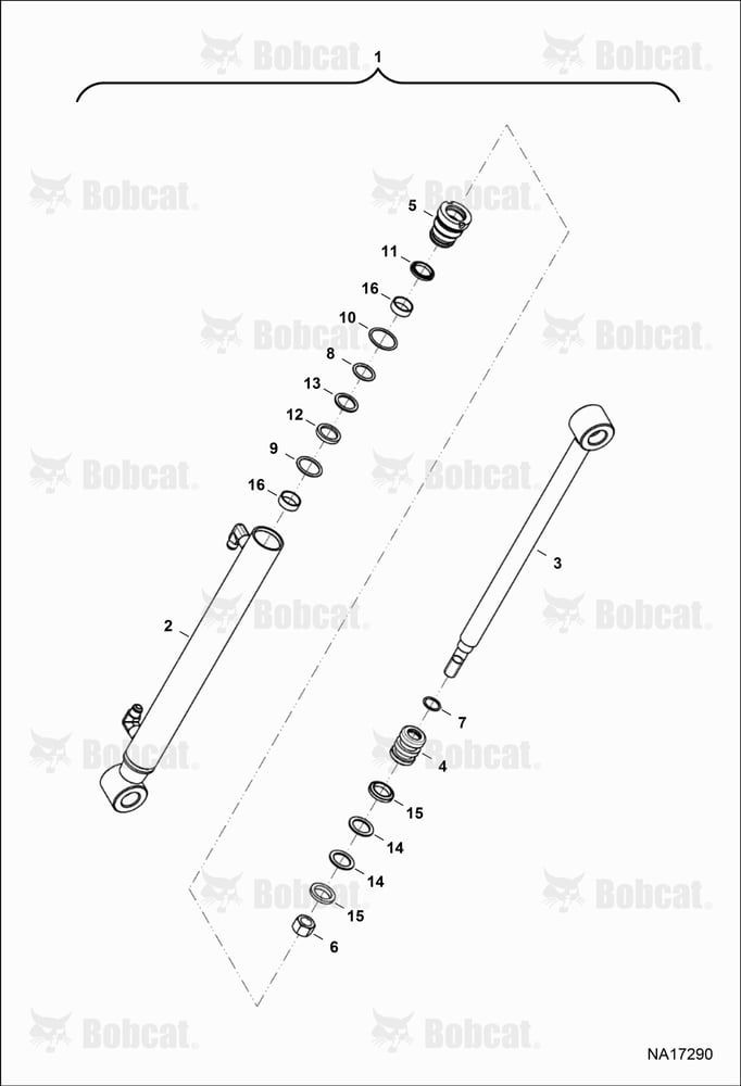 Tractor Loader FL6 (Bucket Cylinder) B4TW00101 & Above