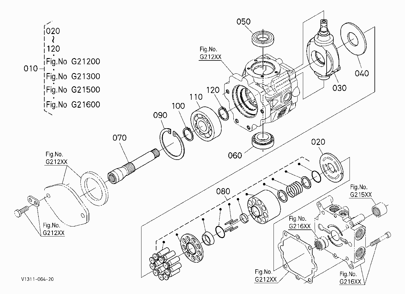 HST PUMP 3 (CYLINDER BLOCK) [COMPONENT PARTS]