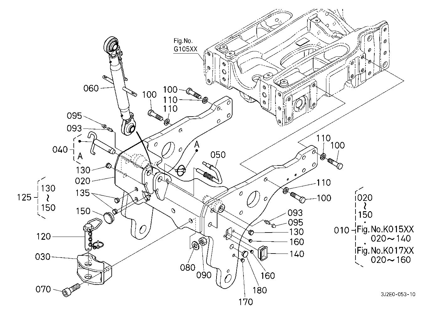 Front 3P Link Kit (Frame/Top Link) [Option]