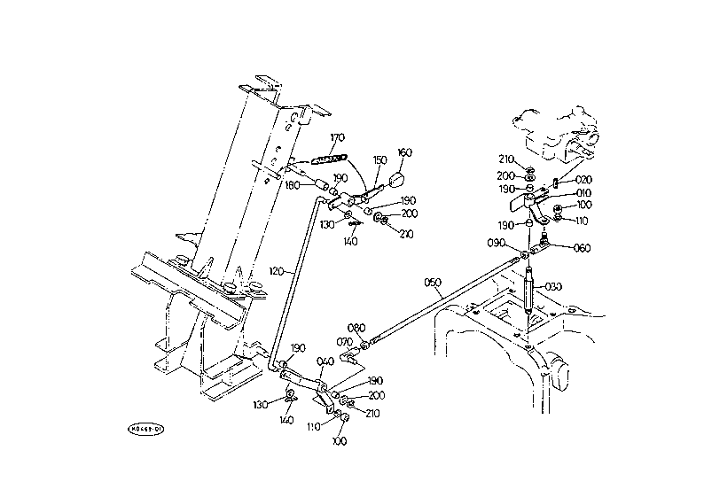 Pto Control Lever W/O Cab