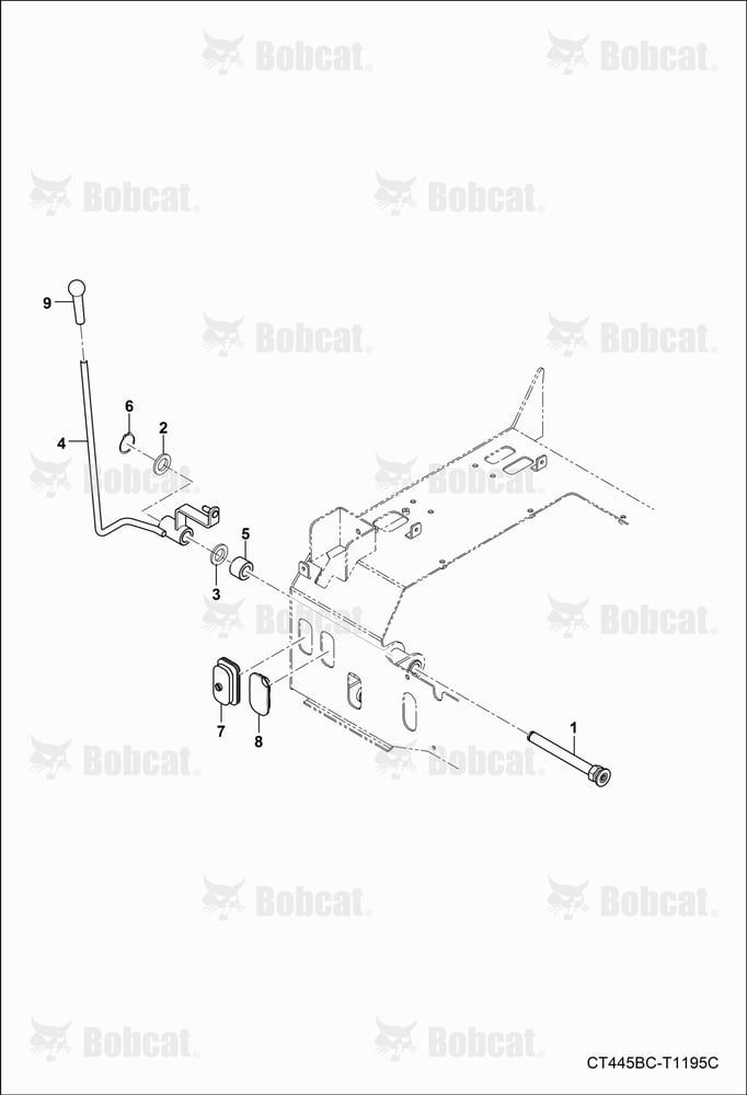 Rear AUX Valve Lever Group