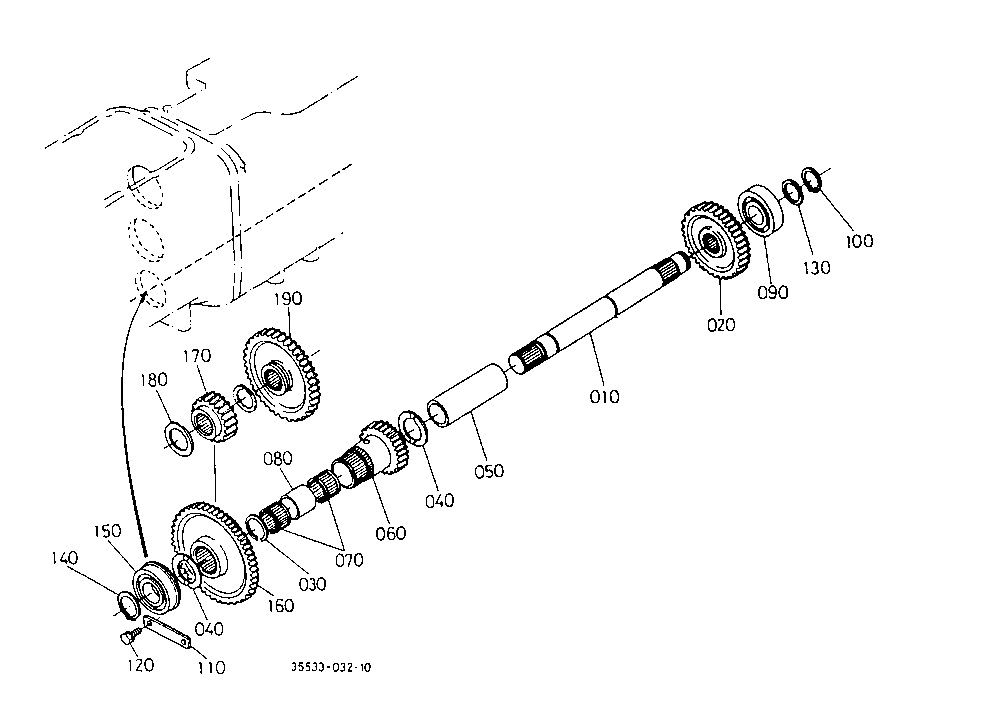 Creep Gear And Front Drive Shaft [Old Type]