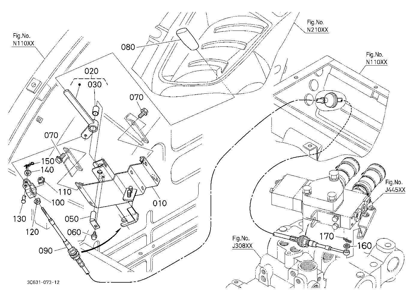 Auxiliary Control Valve Lever