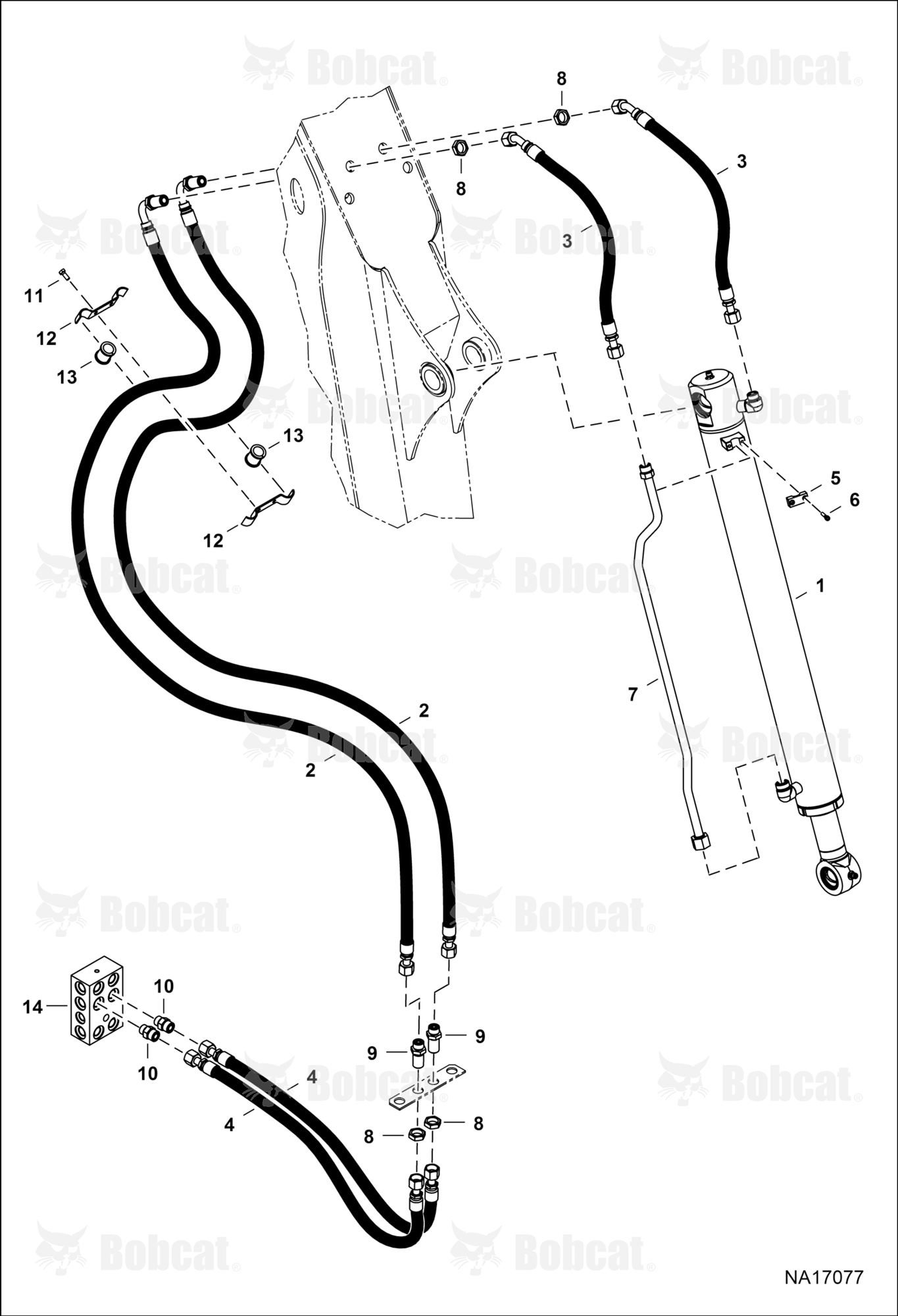 Hydraulic Circuitry (Backhoe) (Bucket)