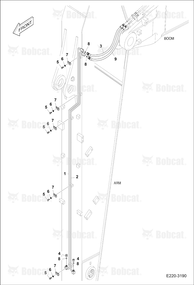 Arm Piping (Arm 2.9m)(Quick Clamp)