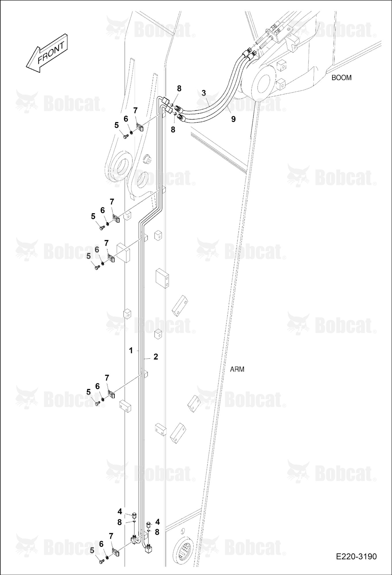 Arm Piping (Arm 2.9m)(Quick Clamp)