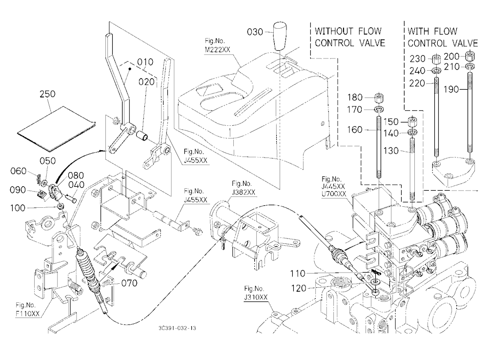 Auxiliary Control Valve Lever Kit (2Nd) [Option]