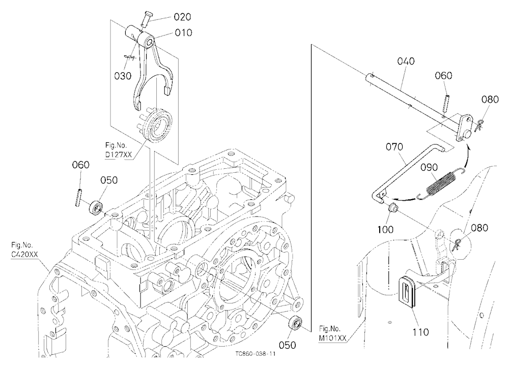 Differential Lock Shift Fork