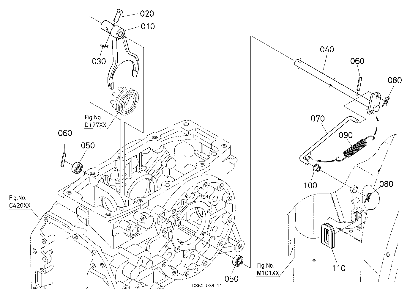 Differential Lock Shift Fork