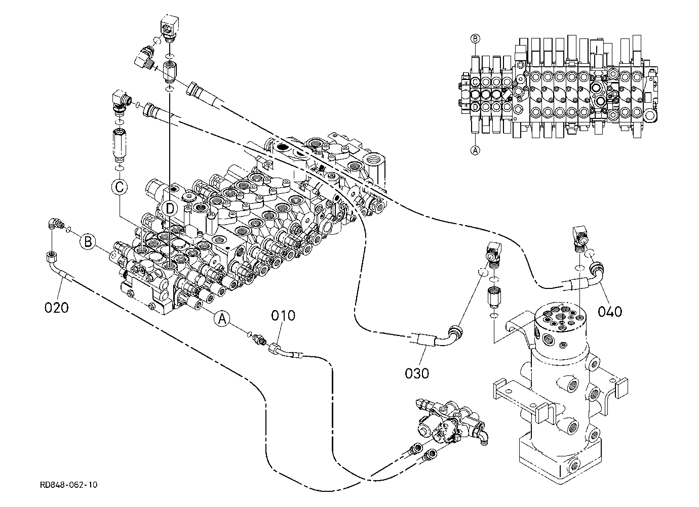 Oil Piping (Angle Blade 1) [Angle Blade Type]