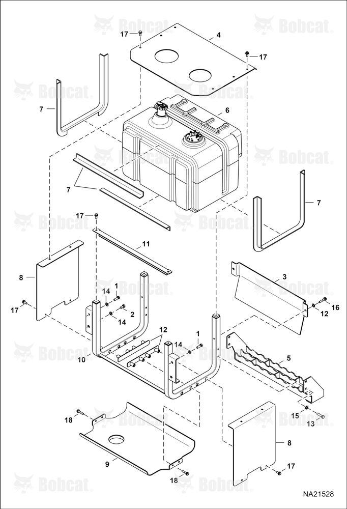 Fuel Tank (Curve Corner Frame)