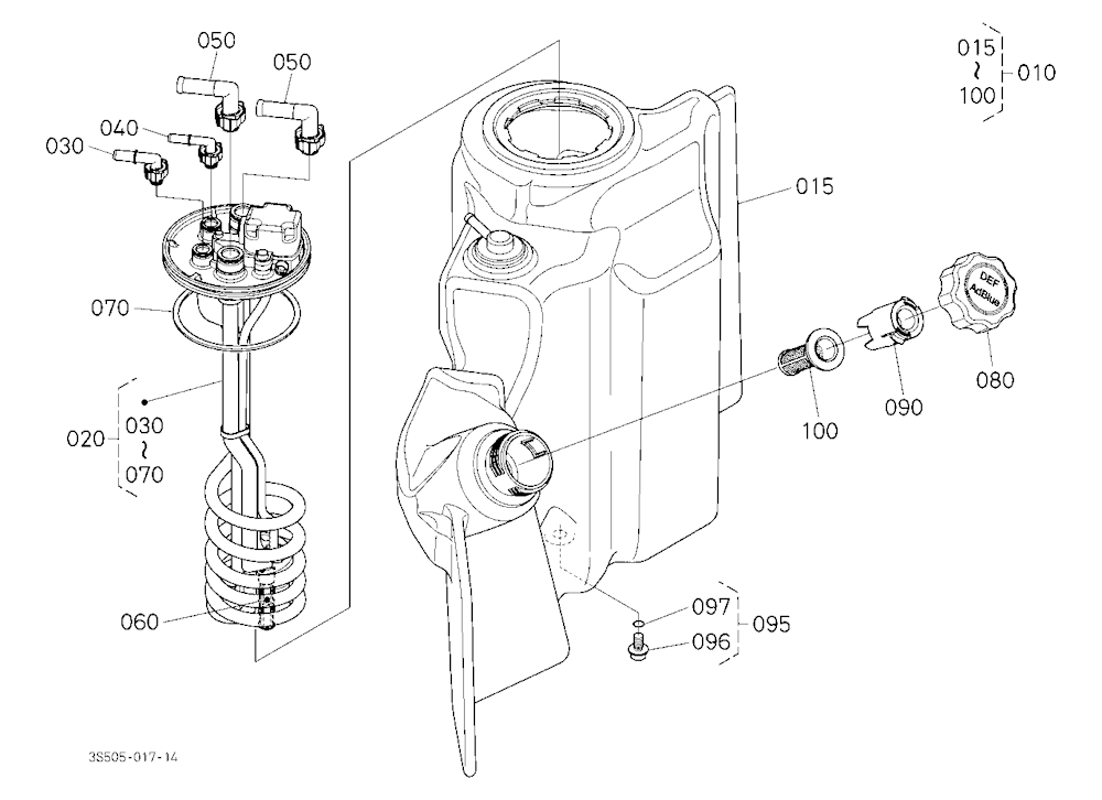 Diesel Exhaust Fluid Tank [Component Parts]