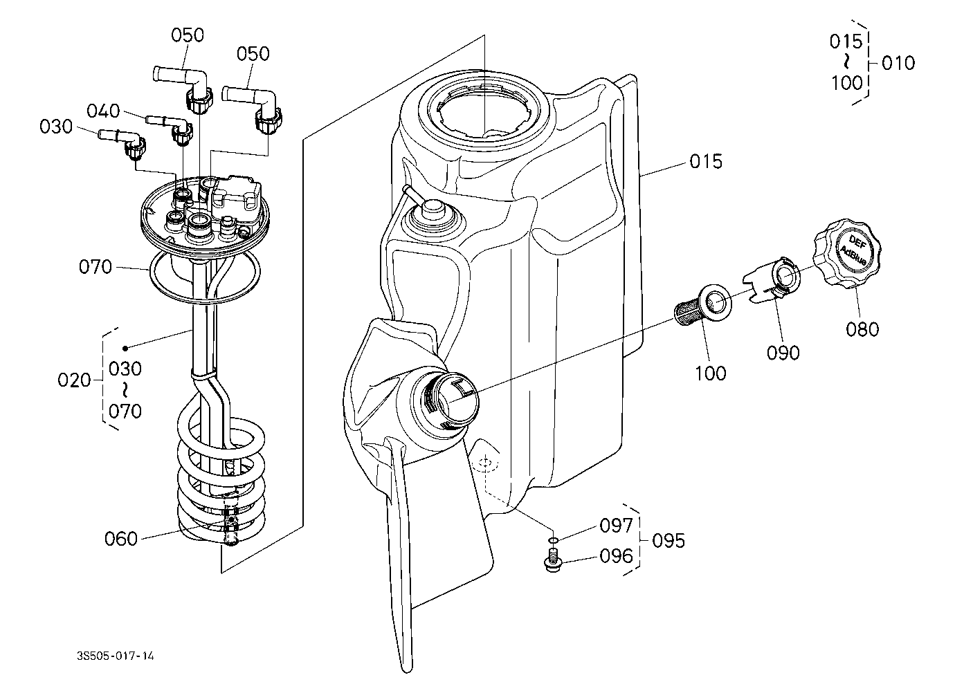Diesel Exhaust Fluid Tank [Component Parts]