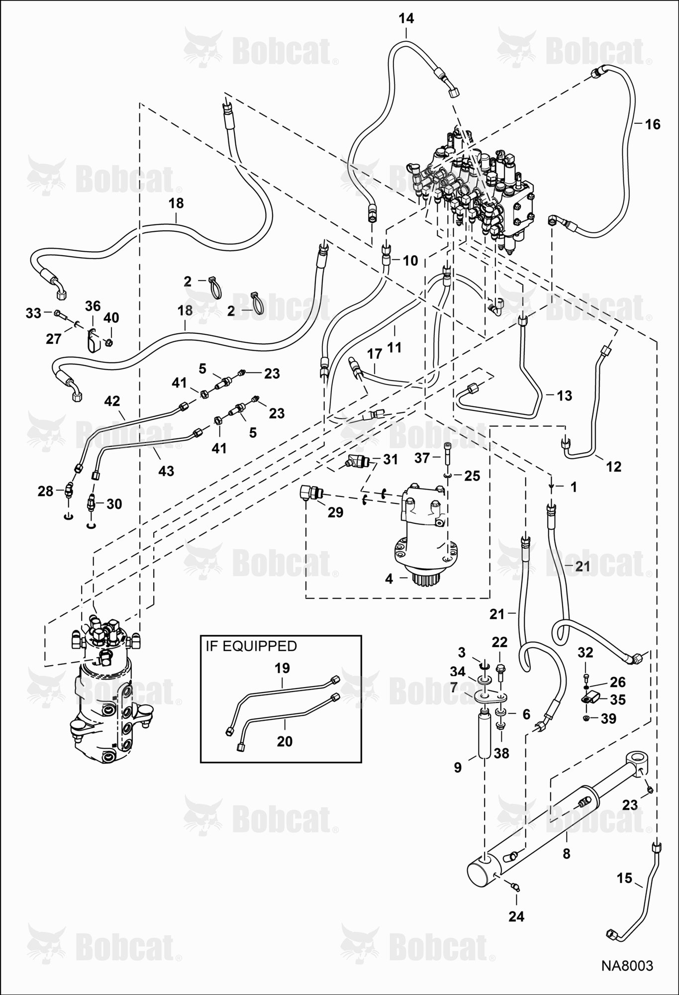 Hydraulic Circuitry (Upper)  AB4711898 & Above
