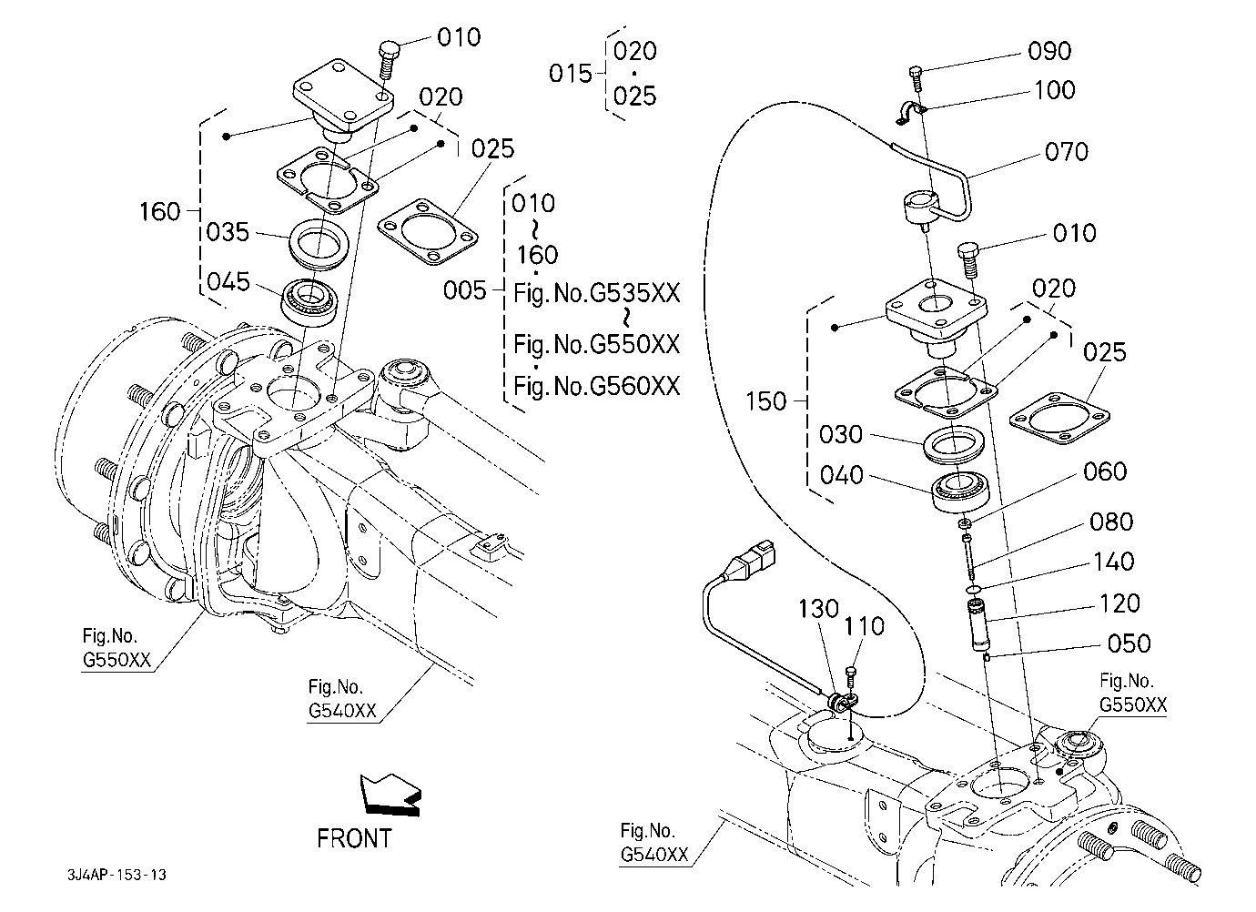 Front Axle (Wheel Turning Angle Sensor) [Component