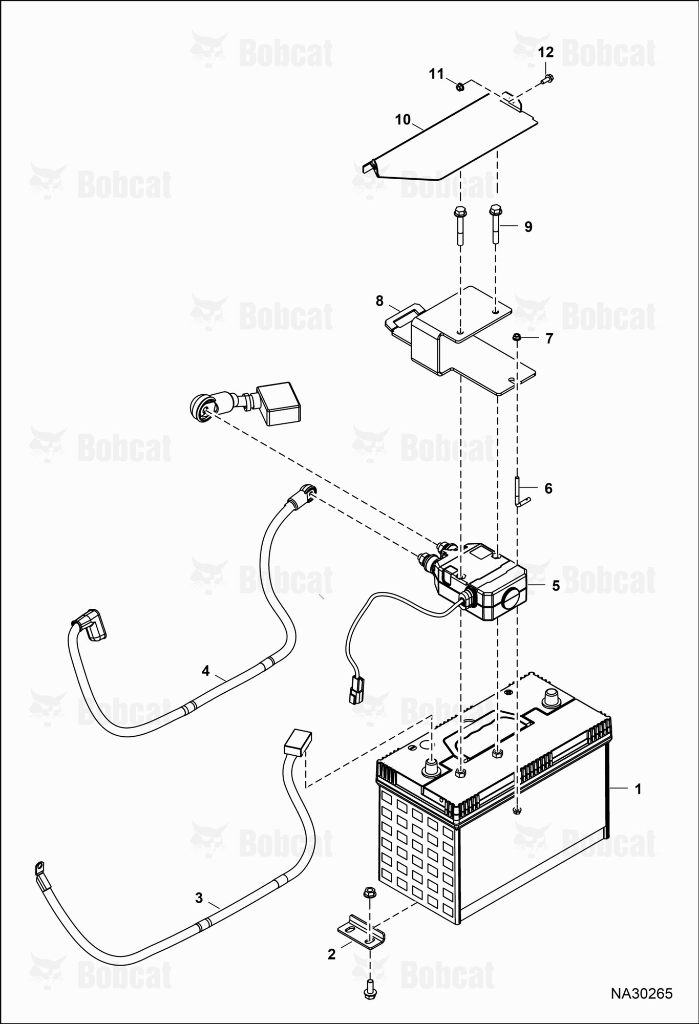Battery (1000CCA) & Cables  B54P11258 - B54P99999