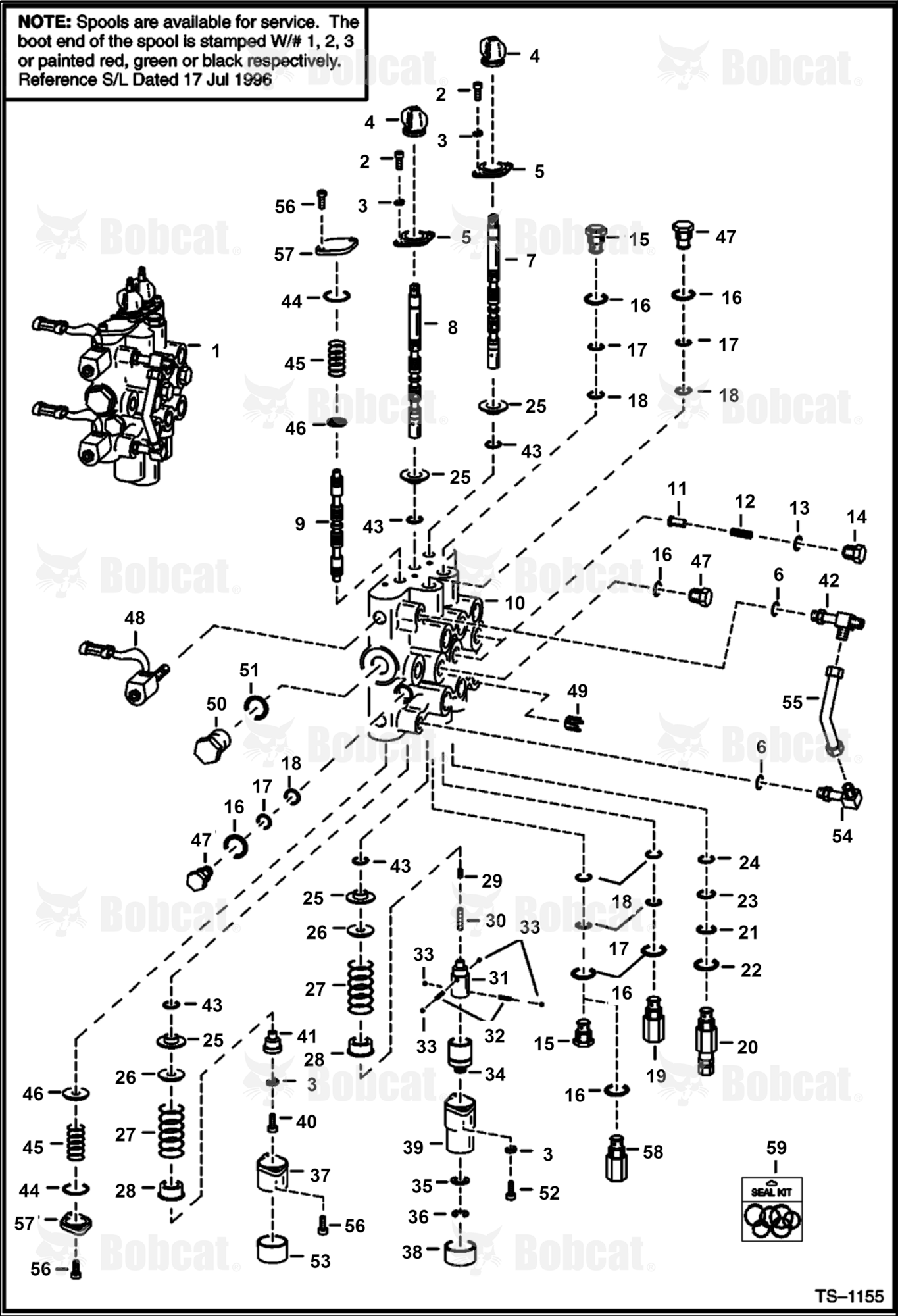 Hydraulic Control Valve  512811001 & Above, 510250692 & Above, 508415216 & Above, 510126792 & Above