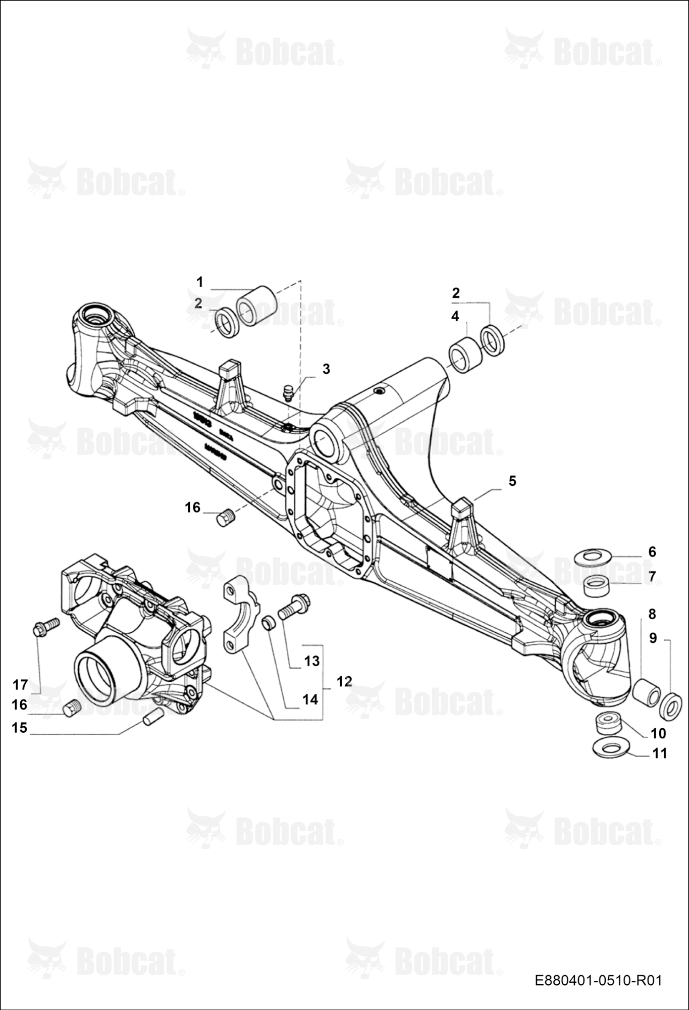 Front Axle - Axle Housing 4WD