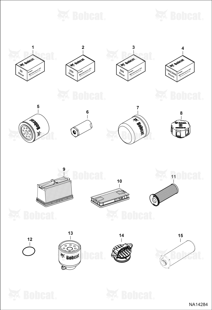 Maintenance Items (Scheduled Maintenance) (Spin-On Cooling Fan Filter)