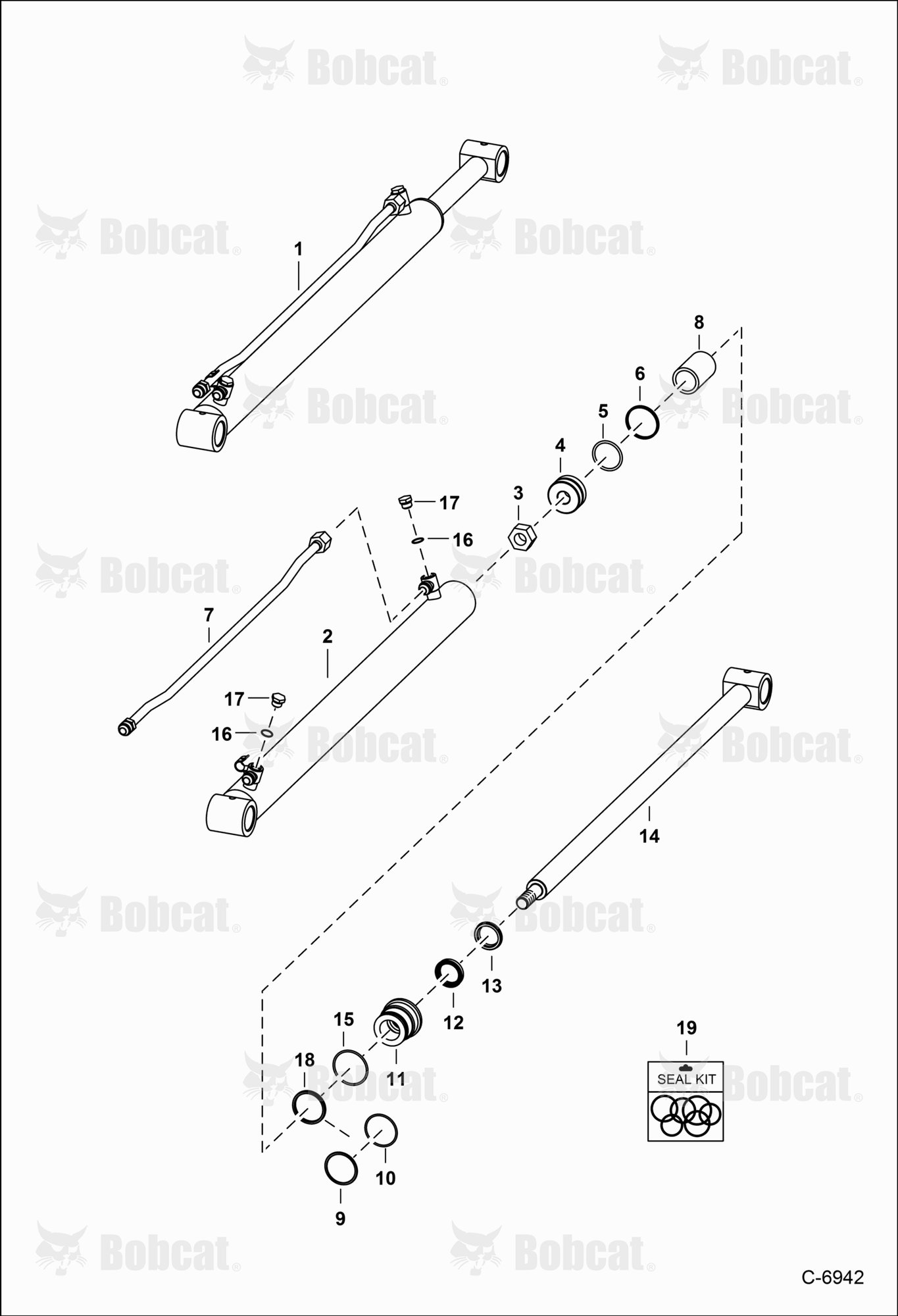Lift Cylinder (W/Replaceable Tube)
