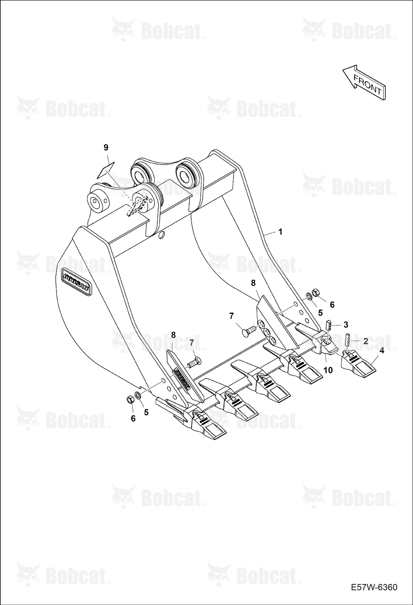 Bucket (0,19 m cubic) (G Class)