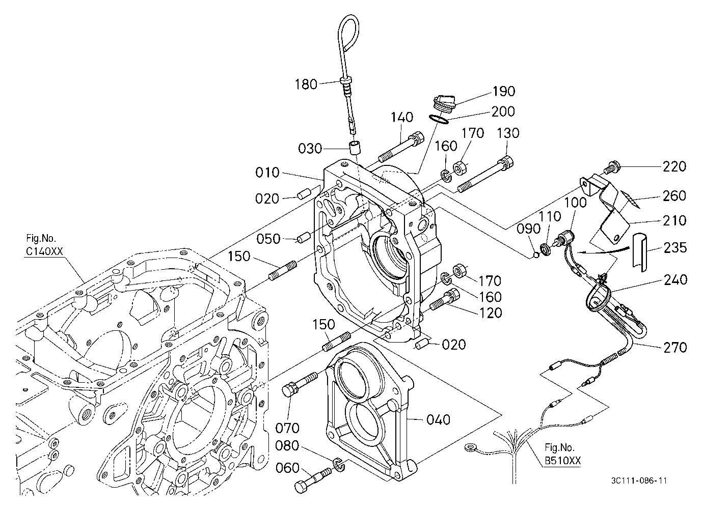 Pto (540/540E) Conversion Kit (Gear Case)(W/G No.M