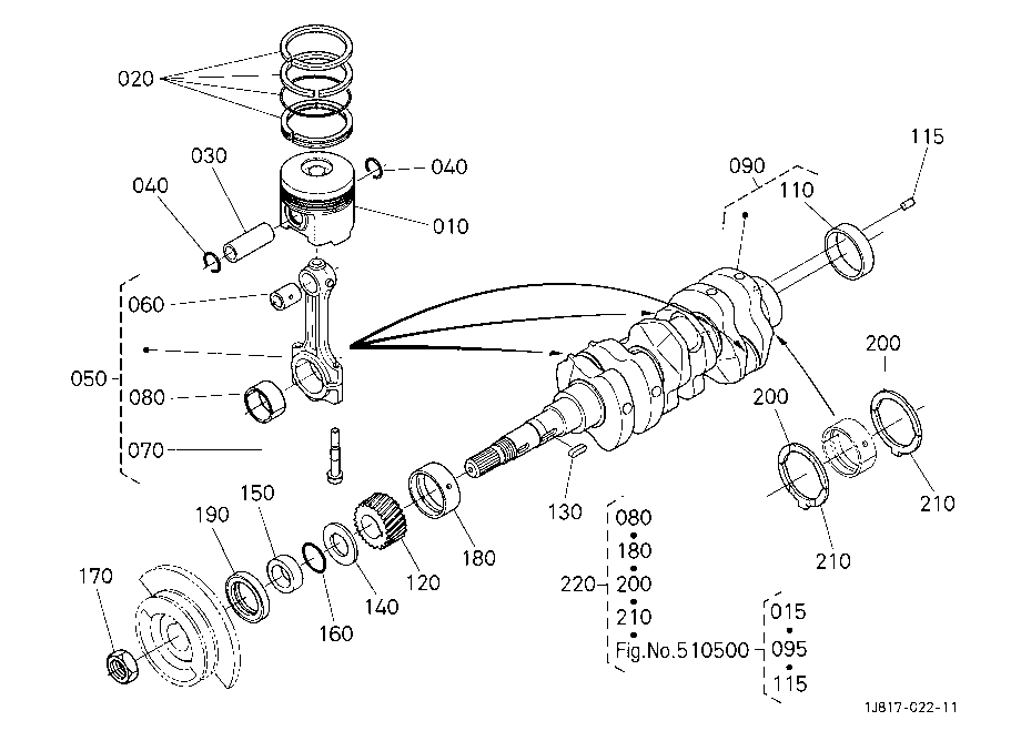 Piston And Crankshaft