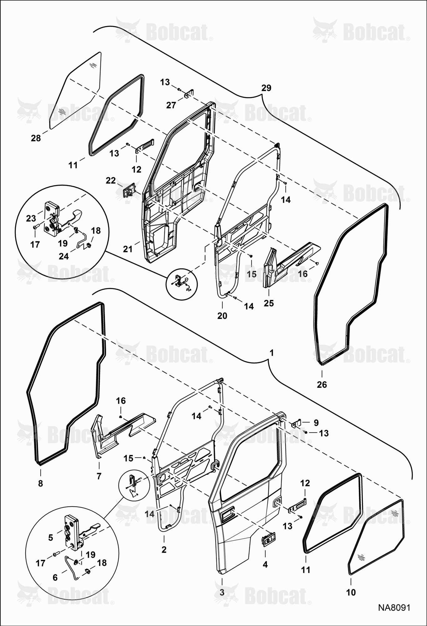 CAB Doors (Glass Fixed)