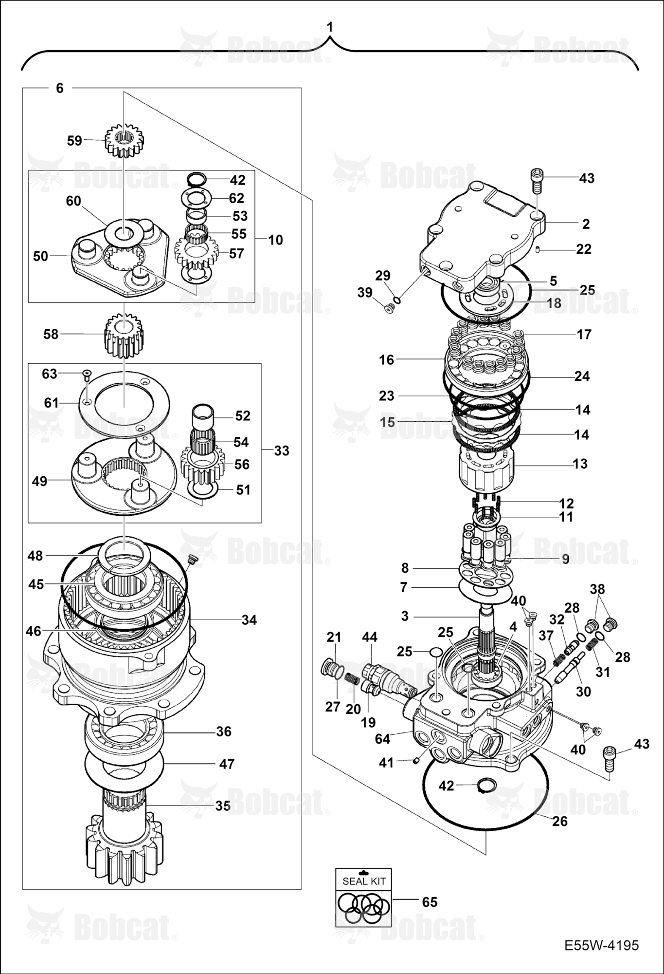 Slew Motor  AEFB11084 & Above