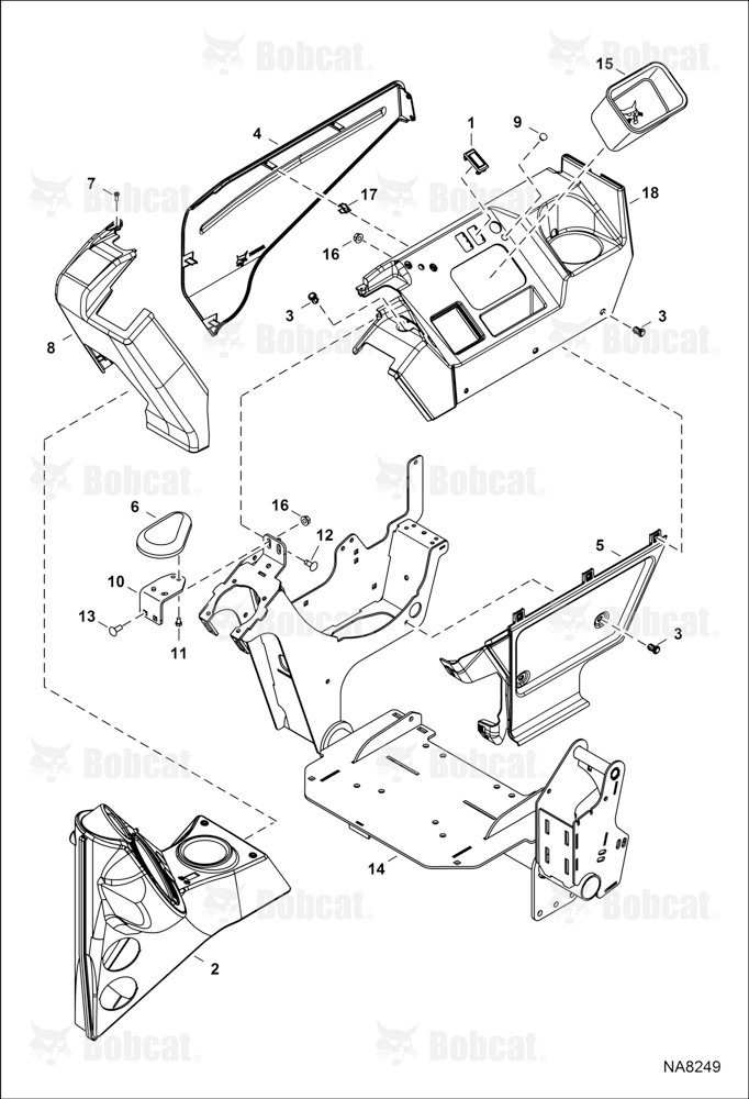 Control Console (RH) A94H17001 & Above, AC2N15001 & Above