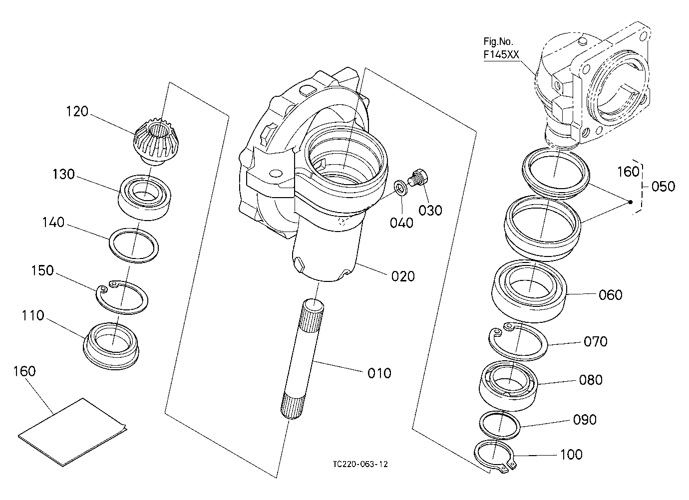 Front Axle Case Rh