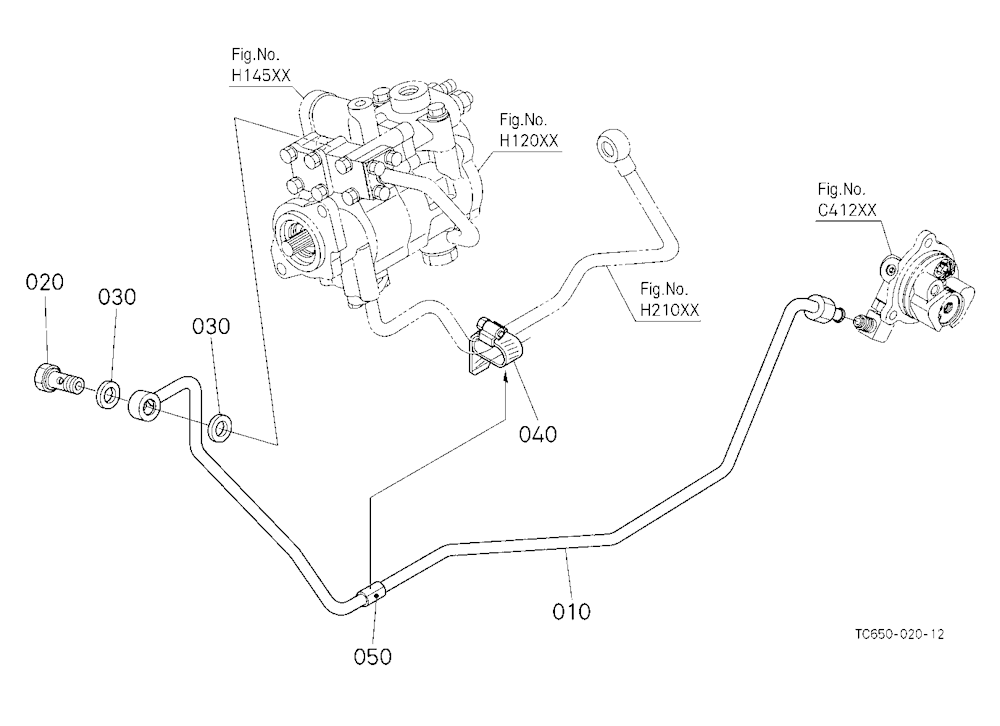 Pto Hydraulic Oil Line