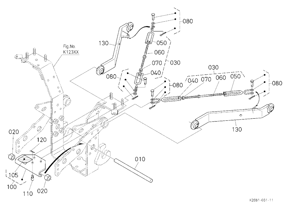 3-P Link Kit 2 (Lower Link) [Option]
