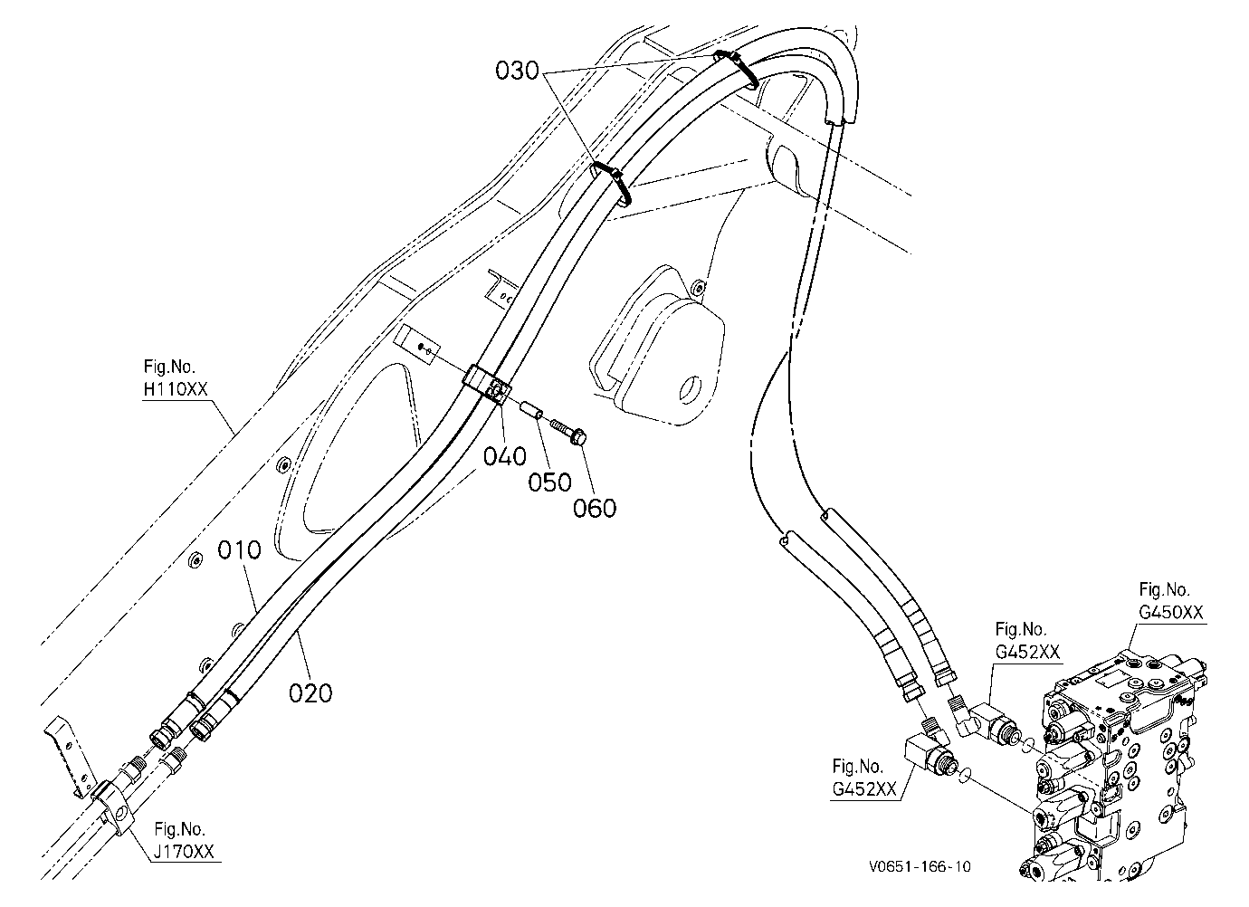 Oil Piping (Bucket Rear)