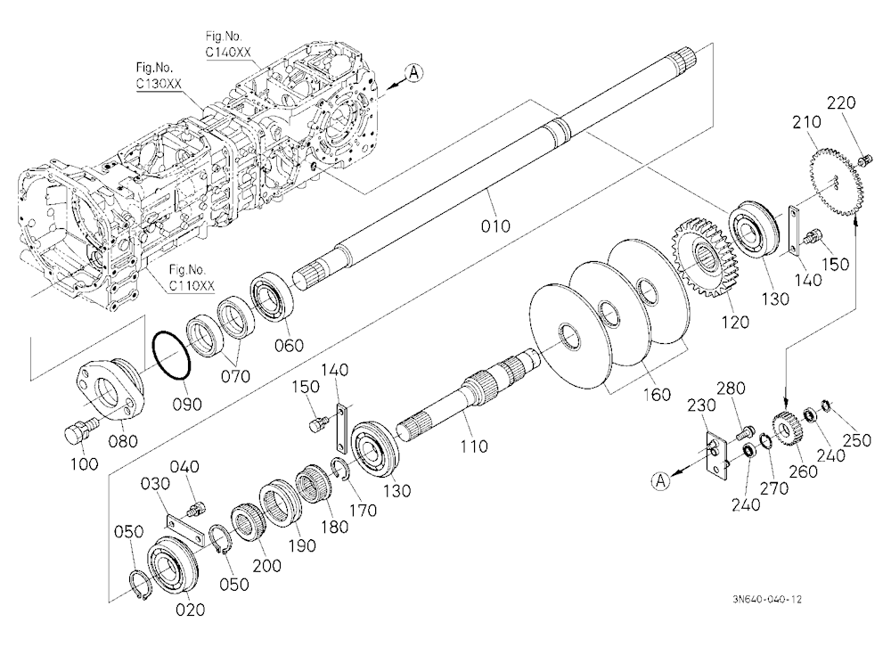 Drive Shaft (Middle/Rear) [Dual Speed Type]