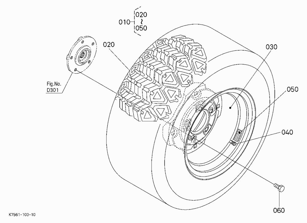 REAR WHEEL(25*10-12)