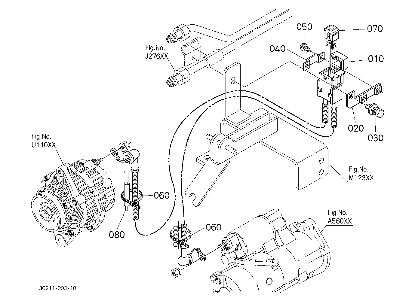 Alternator Kit 2 (Wire Harness) [Old] (W/G No.M762