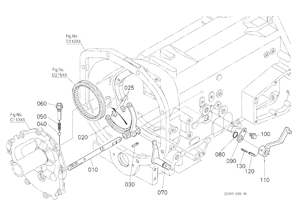 Shuttle Gear Shift Fork
