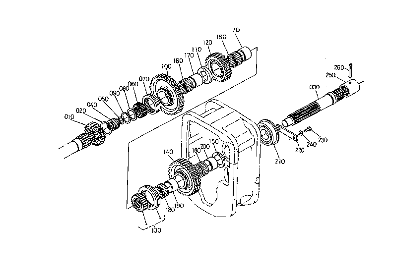 Hi-Lo Shift Gear Shaft
