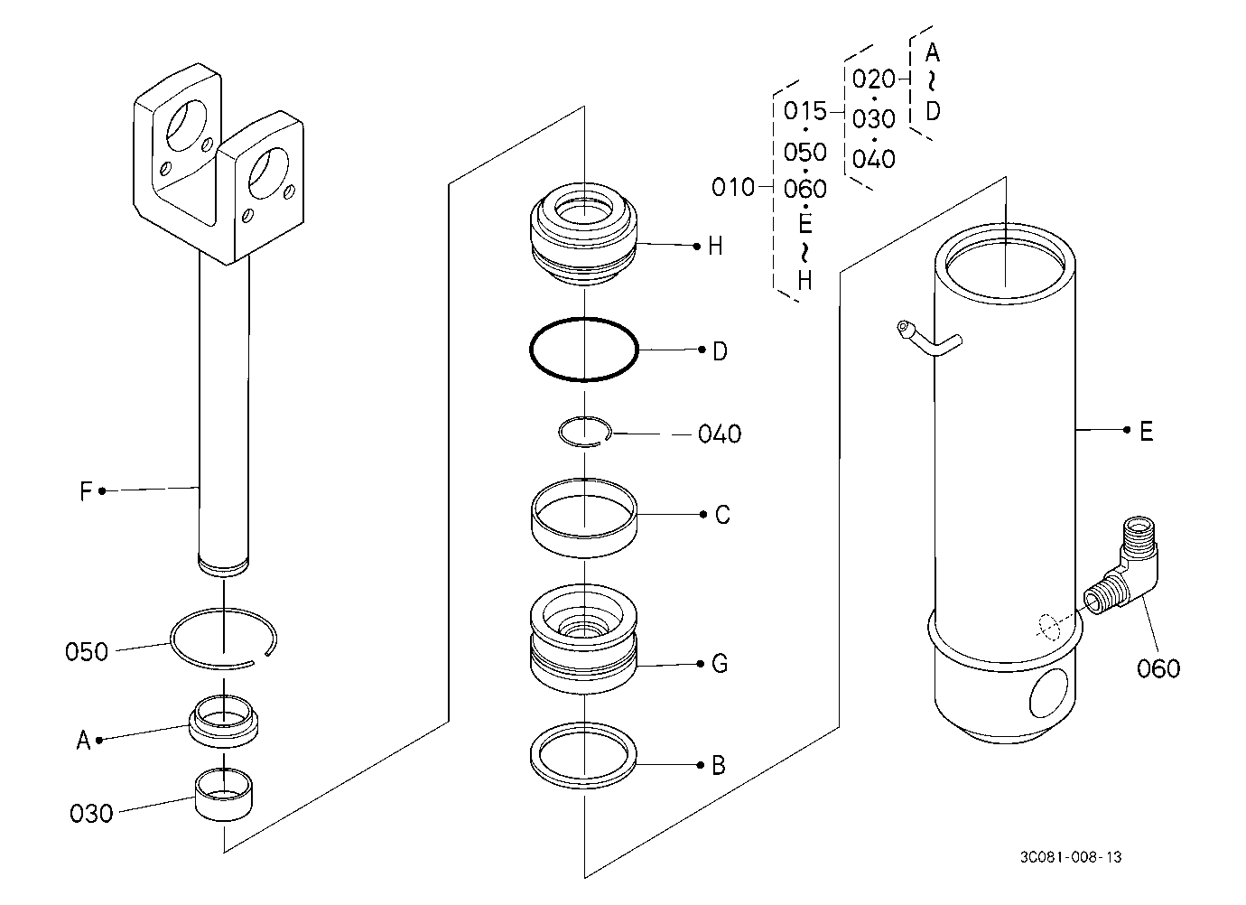 3P-Lift Assist Cylinder [Component Parts]