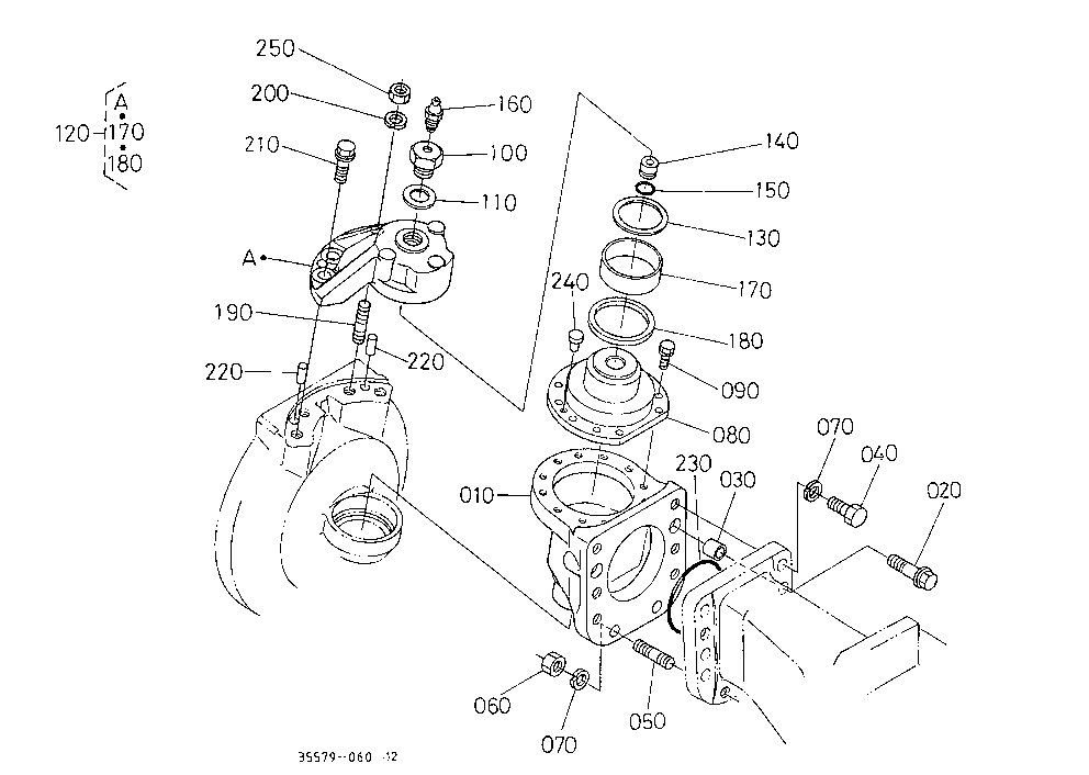 Bevel Gear Case Rh