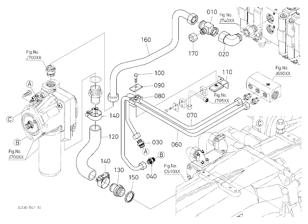 Axial Pump Piping [W/O Front Suspension]