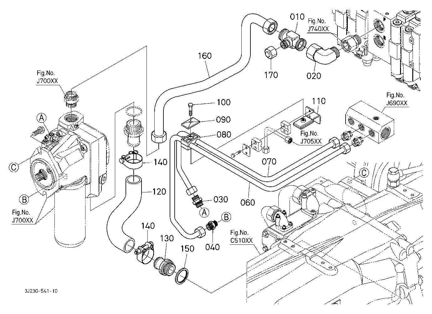 Axial Pump Piping [W/O Front Suspension]