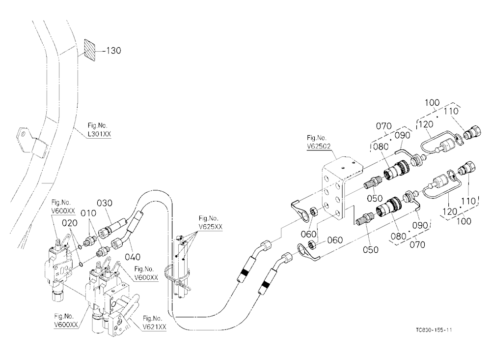 Auxiliary Control Valve Coupler (3Rd) (W/G No.L856