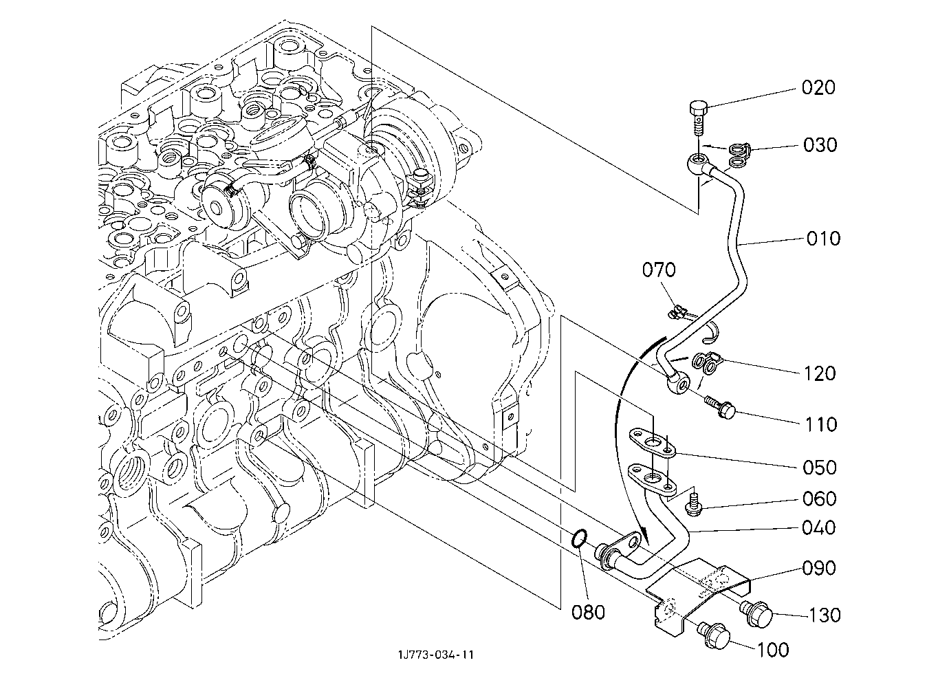 Oil Pipe (Turbo Charger)