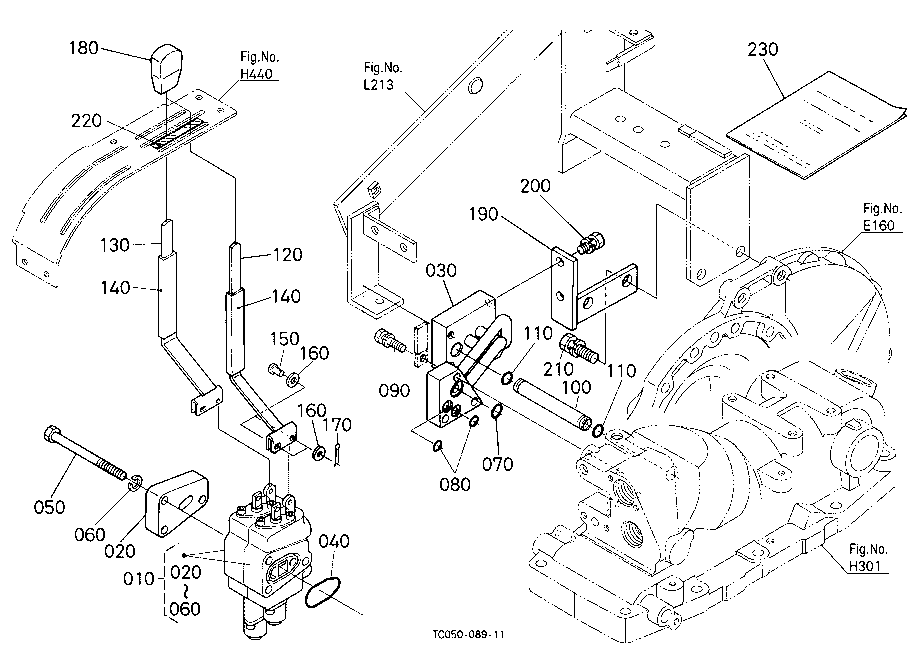 Auxiliary Control Valve Lever (2Nd/Floating Type)