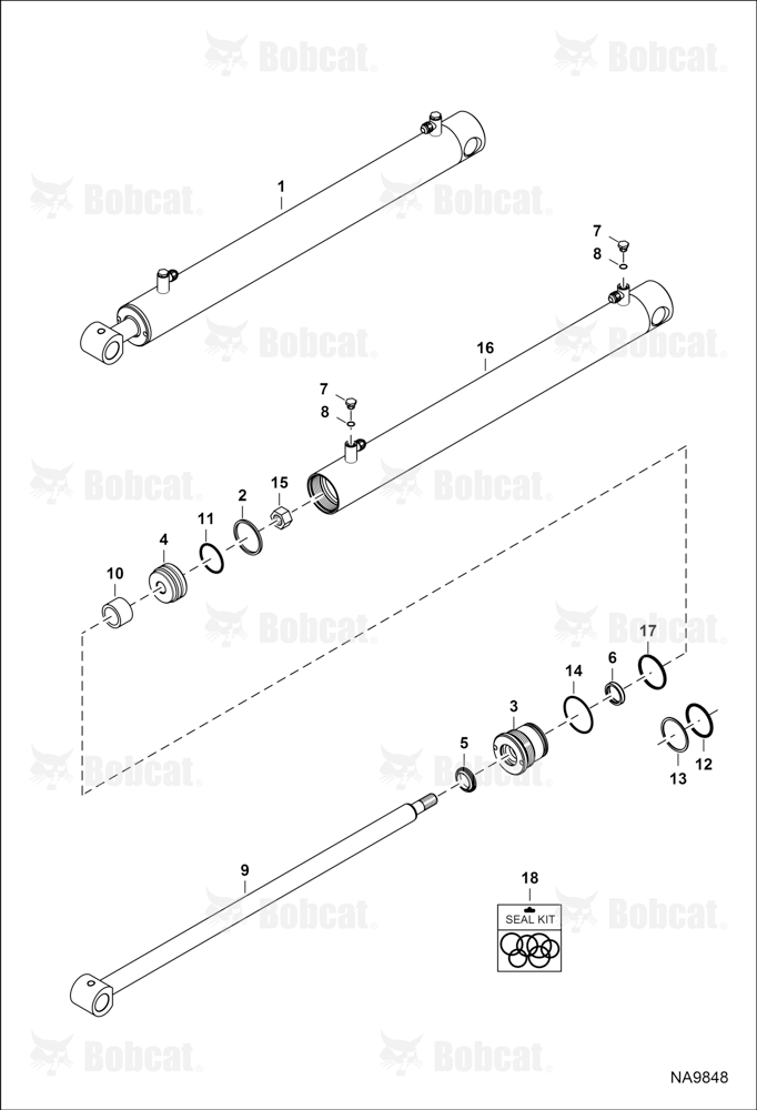 Lift Cylinder  B3TR11001 - B3TR18810