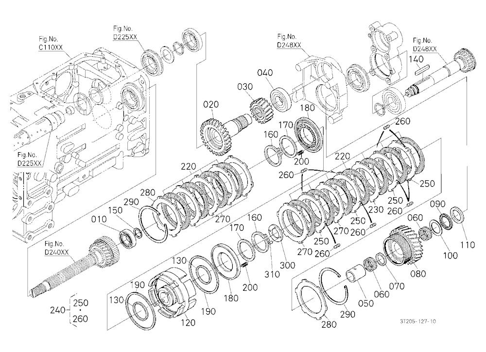 Main Gear Shift Shaft And Range Gear Shaft